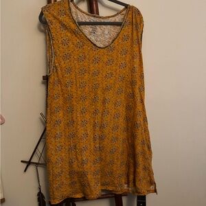 NATURAL LIFE Yellow Floral Mini Dress